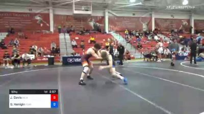 92 kg Prelims - Jack Davis, Delaware vs Garrett Henigin, Pennsylvania