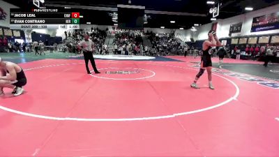 138 lbs Cons. Round 2 - Jacob Leal, Chaffey vs Evan Contrano, Heritage