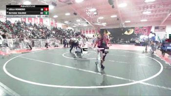 110 lbs Champ. Round 2 - Leila Romero, Rio Mesa vs Elyana Valdez, Hesperia