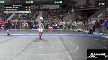 150 lbs Champ. Round 1 - Emiliano Bustos, Maize vs Benton Miller, Goodland WC