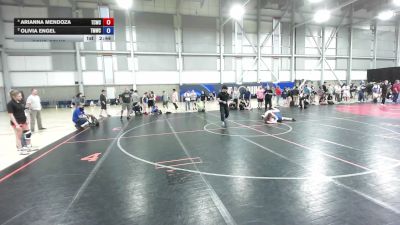 125 lbs Cons. Semis - Arianna Mendoza, Tri Cities Wrestling Club vs Olivia Engel, Thunder Mountain Wrestling Club