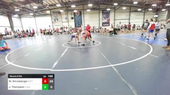 152 lbs Round Of 64 - Max Wirnsberger, Buffalo Valley Wrestling Club - Black vs Joel Thompson, Team Nebraska Gold