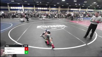 78 lbs Semifinal - Jeremiah-Roman Castro, Savage House WC vs Lorenzo ?The Show? Castro, Moses Lake WC