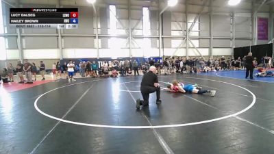 110-114 lbs Quarters - Lucy Dalseg, Lake Stevens Wrestling Club vs Hailey Brown, Rebels Wrestling Club