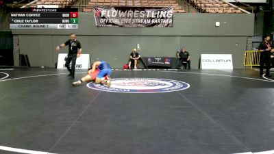 All Cadet Boys Freestyle Upper - 175 lbs Champ. Round 2 - Nathan Cortez, Downey High School Wrestling vs Cruz Taylor, Daniel Cormier Wrestling Club