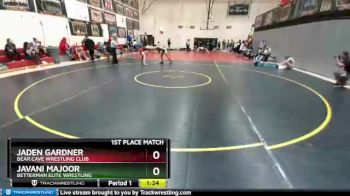 152 Boys 1st Place Match - Jaden Gardner, Bear Cave Wrestling Club vs Javani Majoor, Betterman Elite Wrestling