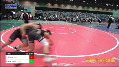 145 lbs Consi Of 32 #2 - Johnny Olmos, Darkhorse vs Bre Marroquin, Wright Wrestling Academy