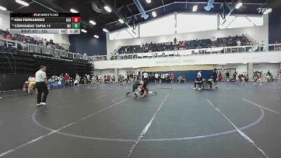 133 lbs Cons. Round 6 - Ken Fernandez, Sacramento City College vs Cervando Tapia 11, Moorpark College