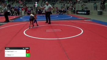 52 lbs Consi Of 8 #2 - Peyton Garrison, Verdigris Youth Wrestling vs Zephan Hess, RAW