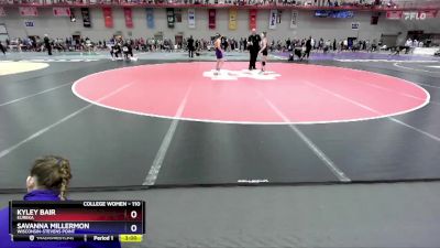 110 lbs Cons. Round 2 - Kyley Bair, Eureka vs Savanna Millermon, Wisconsin-Stevens Point