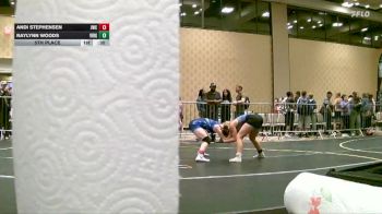 109 lbs 5th Place - Andi Stephensen, Jwc vs Raylynn Woods, Virgin Valley WC