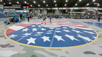 130 lbs Cons. Semi - Jordan Nielsen, Lander Legacy Wrestling Club vs Deegan Kirschenmann, Valley City Express Wrestling