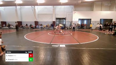 184 lbs Semifinal - Dennis Robin, West Virginia vs Aidan Brenot, North Dakota State