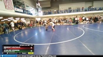 175 lbs Quarterfinal - Sterling Johnson, Riverton Wolf Pack vs Benedict Holthaus, JWC