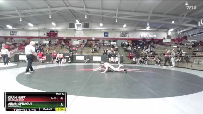 133 lbs Cons. Round 4 - Aidan Sprague, Indianapolis vs Oran Huff, Colorado Mesa