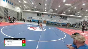 80 lbs 1st Place Match - Lucas Stirling, Camel Kids Wrestling vs Ethan Lee, High Plains Thunder Wrestling Club