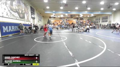 285 lbs Champ. Round 3 - Booker Gamboa, Yorba Linda vs Angel Sanchez, Redondo Union