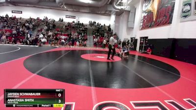 110 lbs Champ. Round 2 - Jayden Schwabauer, Eaglecrest vs Anastasia Smith, Vista Peak