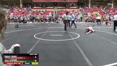 95 lbs Round 3 - Lilly Linsner, Hoisington Jr. Cardinal Wrestl vs Tinley Terry, Nebraska Wrestling Academy