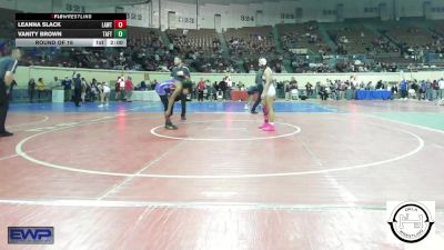 108 lbs Round Of 16 - Leanna Slack, Lawton IKE vs Vanity Brown, Taft Middle School