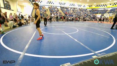 90 lbs Final - Braxton Lemmons, Barnsdall Youth Wrestling vs Brendan Jackson, Bristow Elementary Wrestling Club