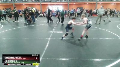 80 lbs Quarterfinal - John Strong, West Wateree Wrestling Club vs Jaxson Gleaton, Mighty Warriors Wrestling Acad