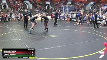 130 lbs Cons. Round 3 - James Maher, Gull Lake WC vs Gabriel Webb, Saranac Youth WC