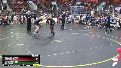 130 lbs Cons. Round 3 - James Maher, Gull Lake WC vs Gabriel Webb, Saranac Youth WC