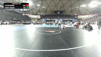 Girls 2A 105 lbs Champ. Round 2 - Daisy Vessey, Aberdeen (Girls) vs Kyler Menza, Washington (Girls)