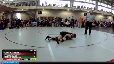 92 lbs Semifinal - Carson Planer, Region Wrestling Academy vs Landon Haub, Salem Lions Wrestling Club