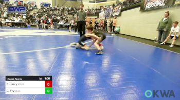 52 lbs Consolation - Emmett Jerry, Rough Riders vs Carston Fry, Blue Devil Wrestling