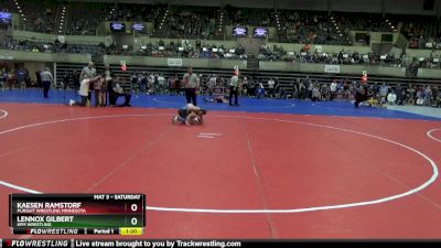 90 lbs Quarterfinal - Lennox Gilbert, KFM WRESTLING vs Kaesen Ramstorf, Pursuit Wrestling Minnesota