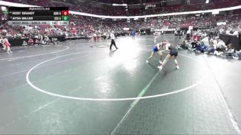 Girls 100 lbs Champ. Round 1 - Ayda Miller, Saint Croix Central-Girls vs Ruby Brandt, Horicon-Girls