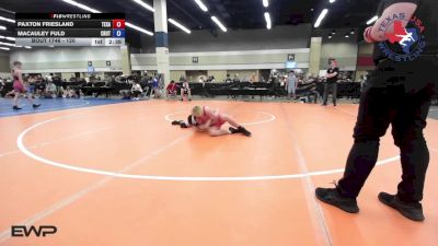 120 lbs Quarterfinal - Paxton Friesland, Texas vs Macauley Fuld, Crutchmer Wrestling