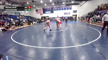 215 lbs 1st Place Match - Michael Swan, Natrona County vs Lukas Balfanz, Campbell County