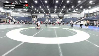 157 lbs 3rd Place Match - Justin Krebs, Southeastern vs Victor Jacinto, Life University