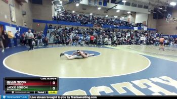 140lbs Cons. Round 6 - Jackie Benson, Ballard (Girls) vs Regen Minnis, Stevenson (Girls)