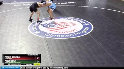 126 lbs Champ. Round 3 - Ferris Quijada, California vs Aiden Chur, Granite Wrestling Club