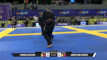 Andrew John Leshovsky vs Leandro Da Silva Dias 2026 European Jiu-Jitsu IBJJF Championship