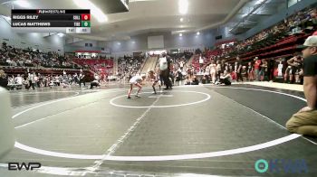 46 lbs Round Of 16 - Riggs Riley, Collinsville Cardinal Youth Wrestling vs Lucas Matthews, Tiger Trained Wrestling