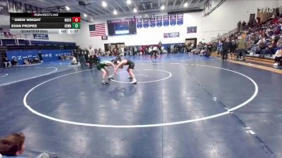 113 lbs Quarterfinal - Drew Wright, Natrona County vs Evan Propes, Kelly Walsh
