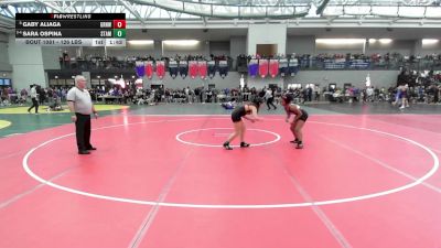 126 lbs Round Of 16 - Gaby Aliaga, Greenwich vs Sara Ospina, Stamford