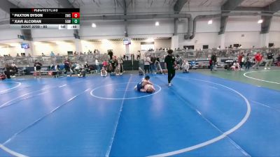 85 lbs Cons. Semi - Paxton Dyson, Scots Wrestling Club vs Xavi Alcoran, 512 Outlaw Wrestling