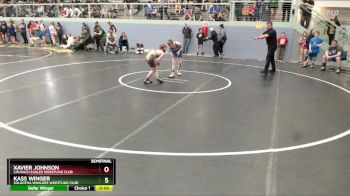 82 lbs Semifinal - Xavier Johnson, Chugach Eagles Wrestling Club vs Kass Winger, Soldotna Whalers Wrestling Club