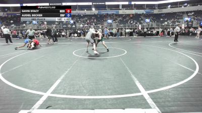 155 lbs 3rd Place - Gavin Stacy, Mechanicsburg vs Audiel Becker, Chapman Kids Club