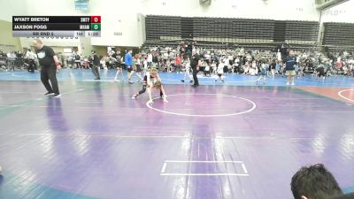 81 lbs Rr Rnd 5 - Wyatt Breton, Smitty's Barn - MSC vs Jaxson Fogg, Maine Hammahs - MSC