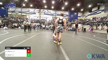 120 lbs Semifinal - Carter Perry, Choctaw Ironman Youth Wrestling vs Slayden Hunt, Shelton Wrestling Academy