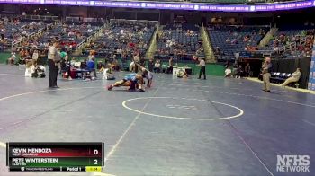 4A 157 lbs Champ. Round 1 - Pete Winterstein, Clayton vs Kevin Mendoza, West Cabarrus