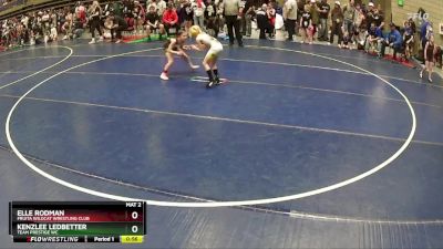 70 lbs Round 2 - Elle Rodman, Fruita Wildcat Wrestling Club vs Kenzlee Ledbetter, Team Prestige WC