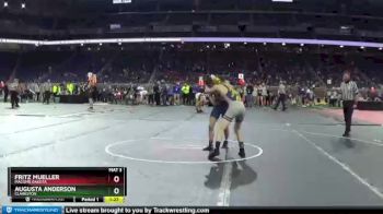 D1-125 lbs Semifinal - Fritz Mueller, Macomb Dakota vs Augusta Anderson, Clarkston